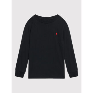 Ralph Lauren bluza cu maneci lungi neagra