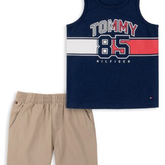 Tommy Hilfiger set maieu si pantaloni scurti navy