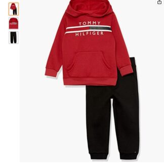 Tommy Hilfiger set trening cu gluga rosu