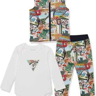 GUESS set 3 piese cu vesta