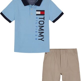 Tommy Hilfiger set tricou polo si pantaloni scurti