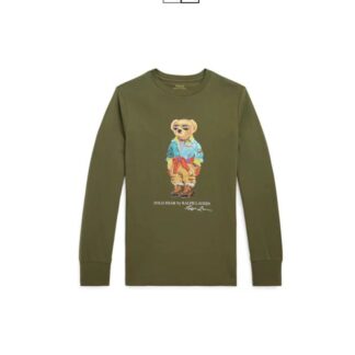 Ralph Lauren bluza cu maneca lunga urs