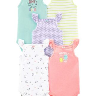 Carter's 5 Pack Flutter Tank bodysuits