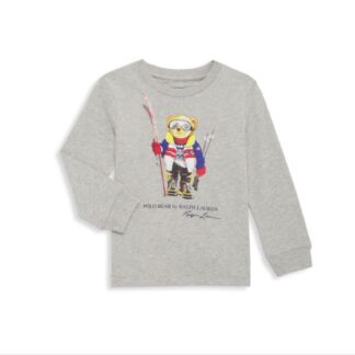 Ralph Lauren bluza urs gri cu ski