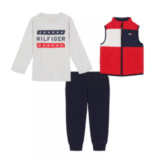 Tommy Hilfiger set cu vesta rosie