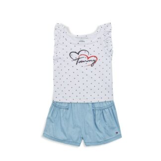 Tommy Hilfiger set de vara maieu si pantaloni scurti