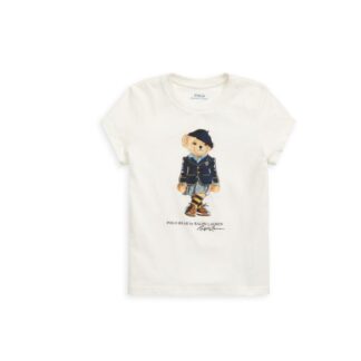 Ralph Lauren tricou urs fete alb