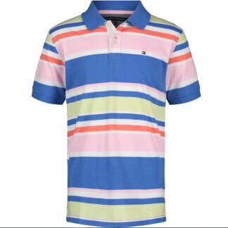 Tommy Hilfiger tricou polo in dungi colorate