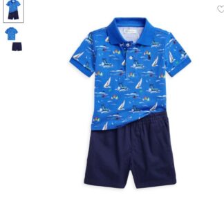 Ralph Lauren set tricou polo si pantaloni scurti chino