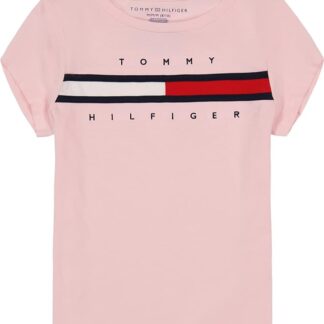 Tommy Hilfiger tricou roz bumbac