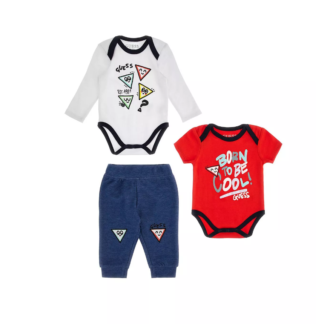 GUESS set 3 piese body si pantaloni