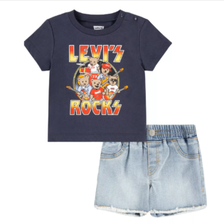 Levi's set tricou si pantaloni scurti ROCK