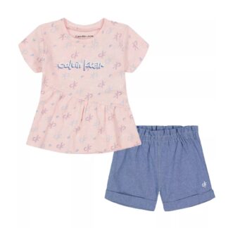 Calvin Klein set tricou cu pantaloni scurti