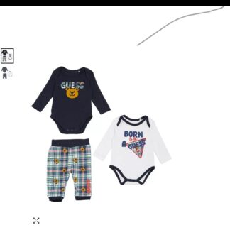 GUESS set 3 piese body si pantaloni lungi dubli reversibili