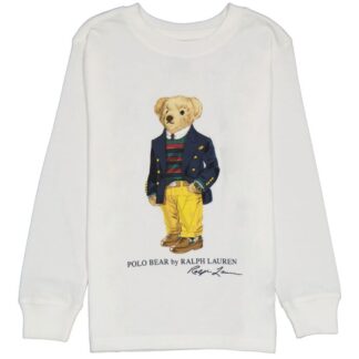 Ralph Lauren bluza bumbac cu maneci lungi urs