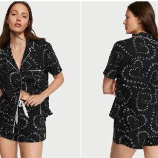Victoria's Secret - Flannel Short Pajama Set - mar S