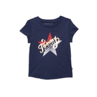 Tommy Hilfiger tricou bumbac cu paiete