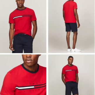 Tommy Hilfiger tricou bumbac rosu mar L
