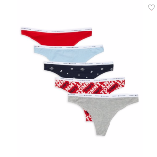 Tommy Hilfiger set 5 perechi chiloti tanga L