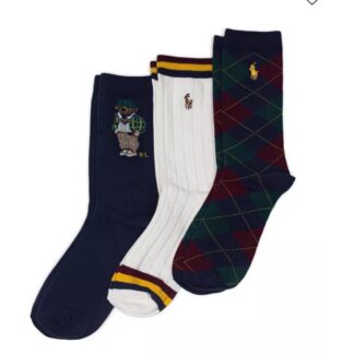 Ralph Lauren set 3 perechi sosete urs