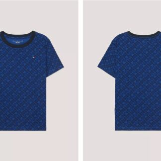 Tommy Hilfiger tricou albastru TH logo