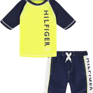 Tommy Hilfiger set bluza si pantaloni de baie galben