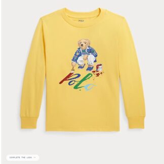 Ralph Lauren - bluza bumbac galben urs -