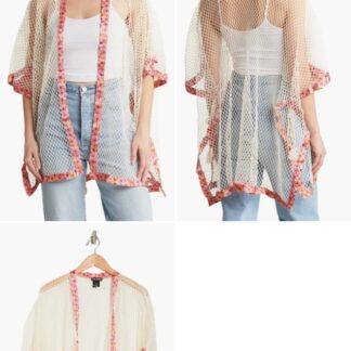 Steve Madden - Open Weave Topper alb