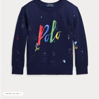 Ralph Lauren bluza trening cu fleece vopsea