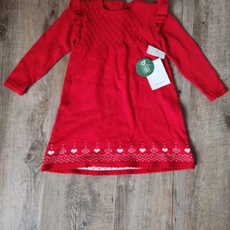 C&A rochie bumbac cu motive de iarna
