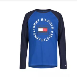 Tommy Hilfiger bluza bumbac albastru