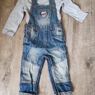 Salopeta de blugi si bluza bumbac