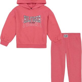 Tommy Hilfiger set trening roz cu maneci bufante
