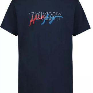 Tommy Hilfiger tricou bumbac navy