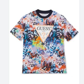 Guess tricou multicolor bumbac