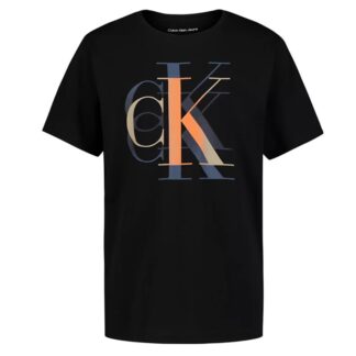 Calvin Klein tricou bumbac negru cu logo