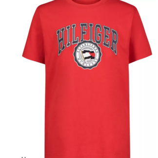 Tommy Hilfiger tricou bumbac rosu