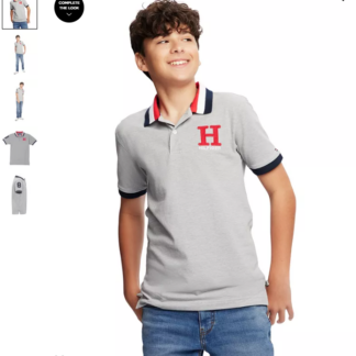 Tommy Hilfiger tricou polo gri