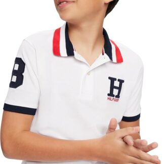 Tommy Hilfiger tricou polo alb