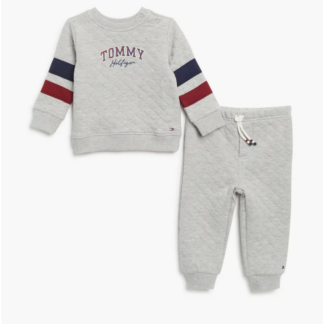 Tommy Hilfiger set trening quilted gri