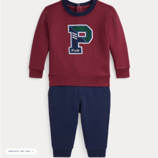 Ralph Lauren - set trening visiniu cu pantaloni navy