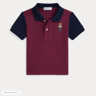 Ralph Lauren tricou polo visiniu model urs