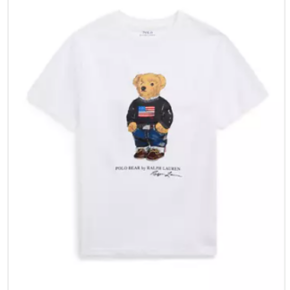 Ralph Lauren tricou bumbac model urs alb