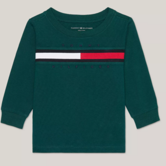 Tommy Hilfiger bluza cu maneca lunga verde