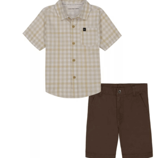 calvin Klein set camasa si pantaloni scurti