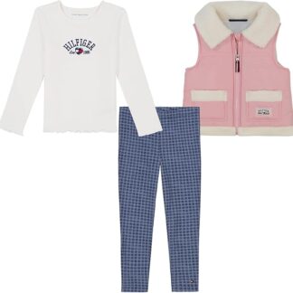 Tommy Hilfiger set cu vesta roz
