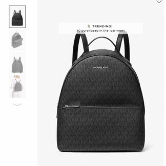 Michael Kors Sheila Medium Backpack ghiozdan negru