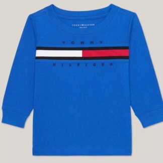 Tommy Hilfiger bluza cu maneca lunga albastra