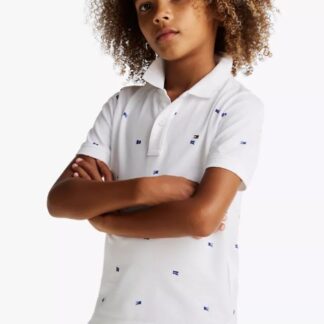 Tommy Hilfiger tricou polo alb