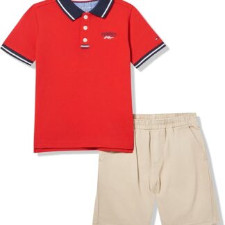Tommy Hilfiger set tricou polo si pantaloni scurti  bumbac